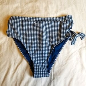 Juicy Couture Y2k Checkered Print Bikini Bottom NWT BOTTOM ONLY!!